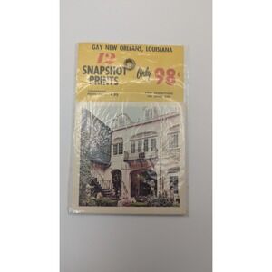 Vintage Gay New Orleans Louisiana 12 Snapshot Prints Plastichrome Kolor Pak KP56